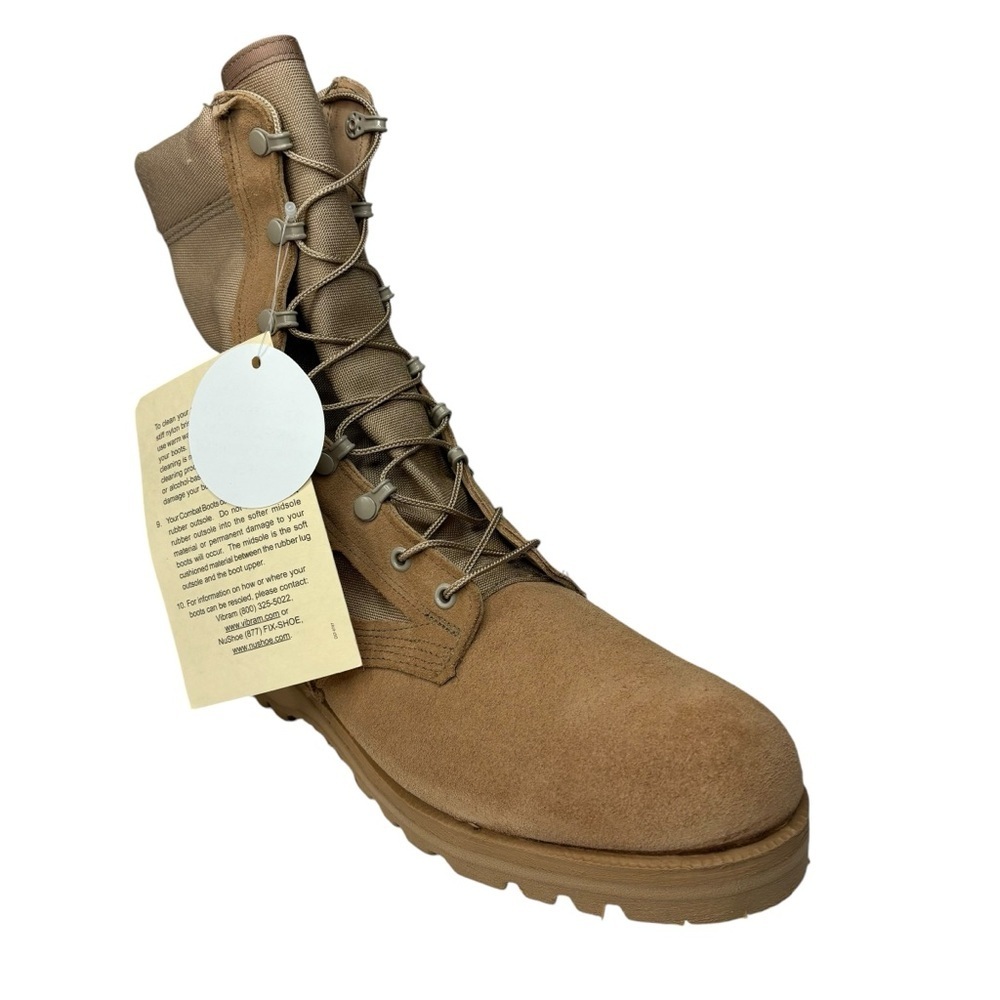 NEW Army Combat Boots Hot Weather Color Dessert Tan Size 12 R Medium Width - Picture 3 of 12